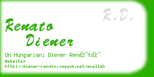 renato diener business card